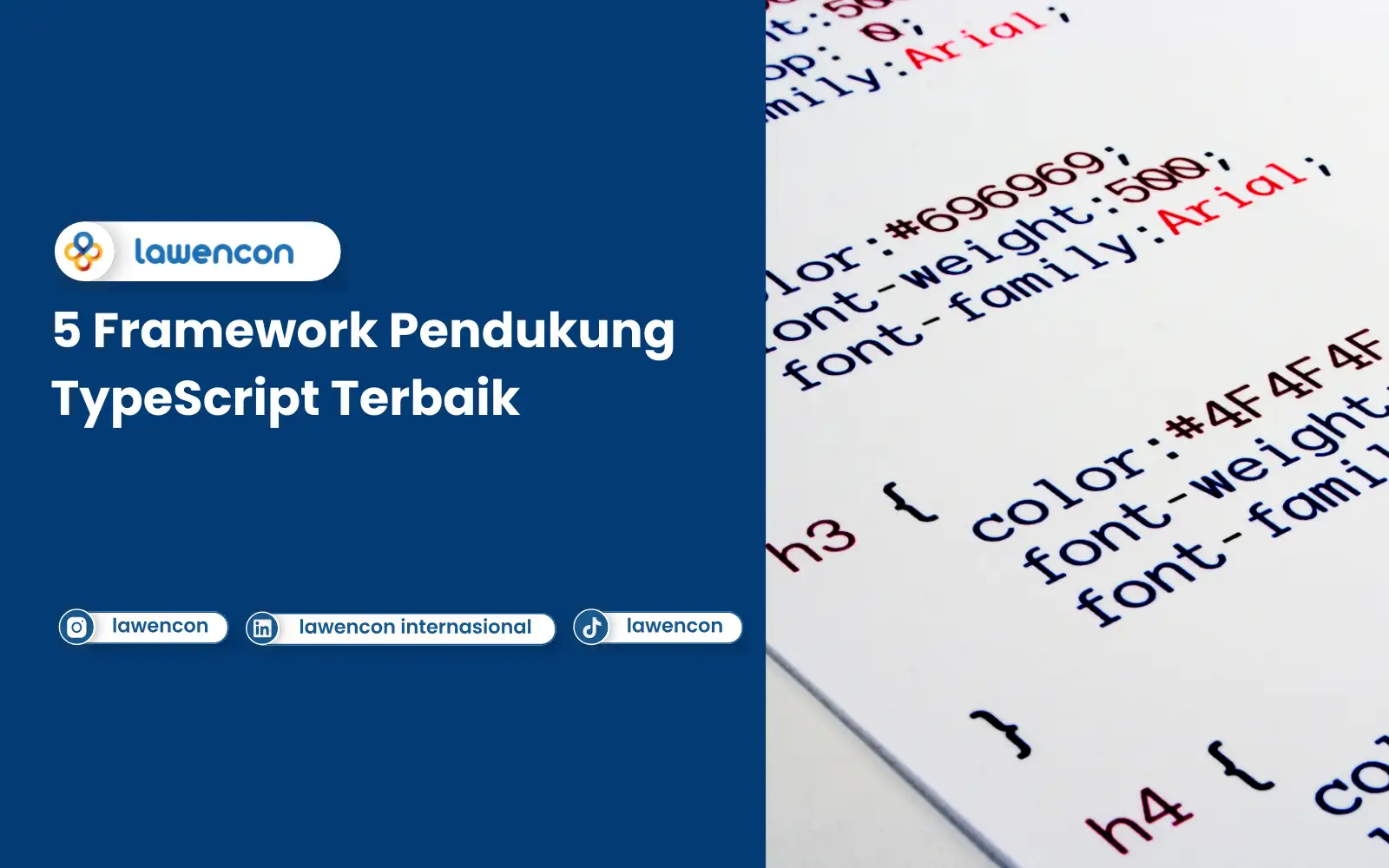 5 Framework Pendukung TypeScript Terbaik