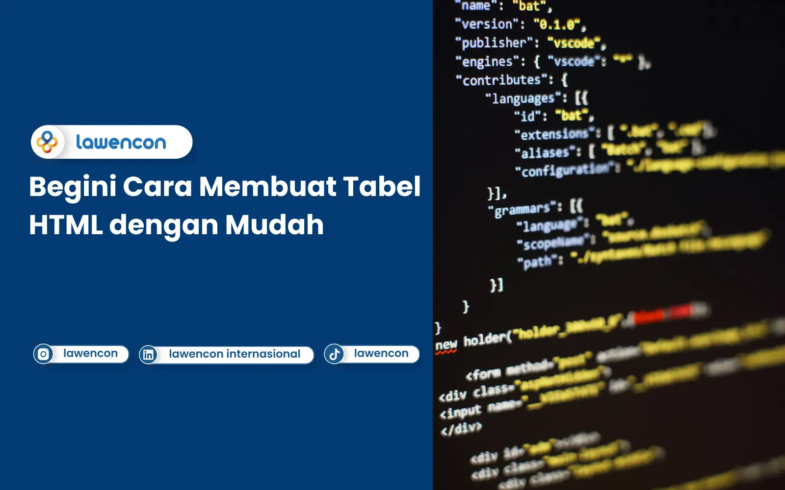 Begini Cara Membuat Tabel HTML dengan Mudah