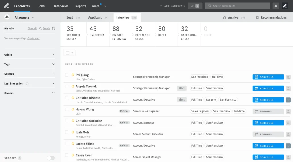 Lever Recruitment Software