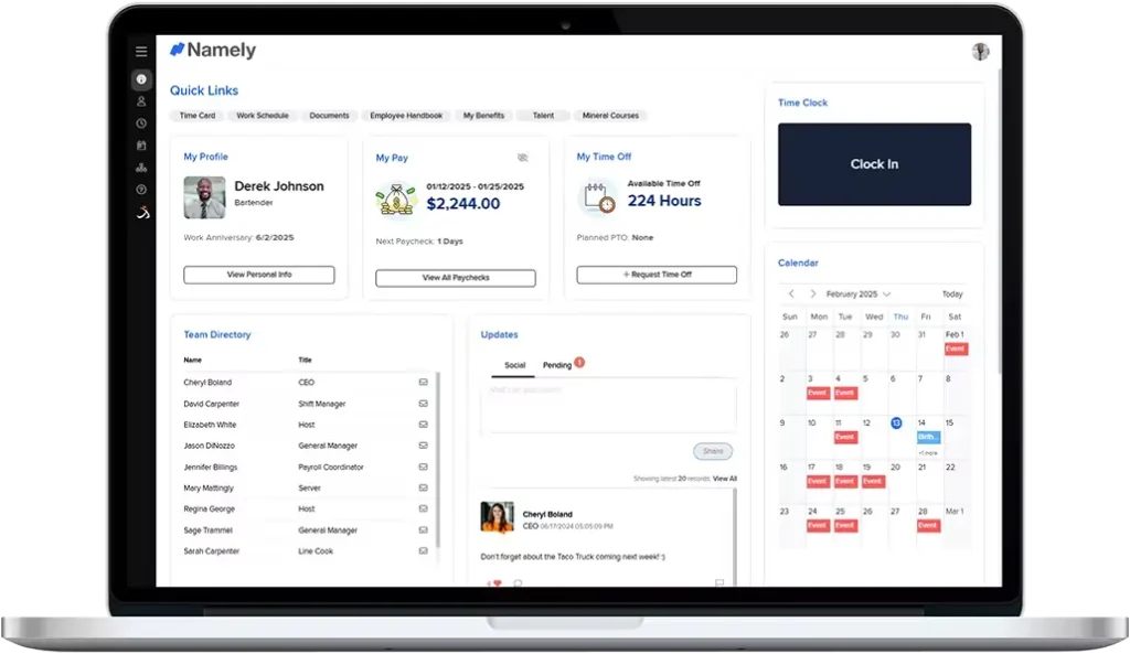 HR Automation Tools - Namely