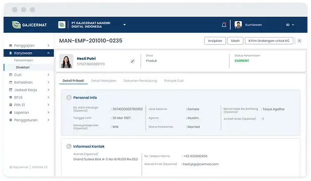 HRIS app GajiCermat